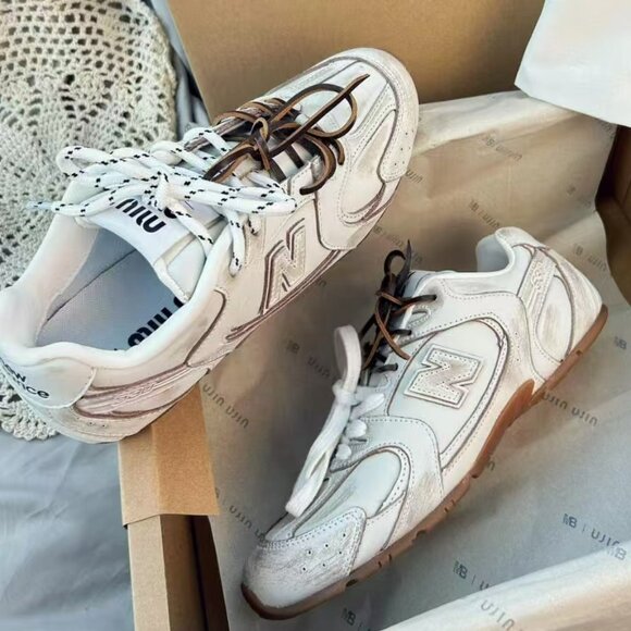 MiuMiu x New Balance NB530 Retro White Women's Sneakers - Picture 1 of 5